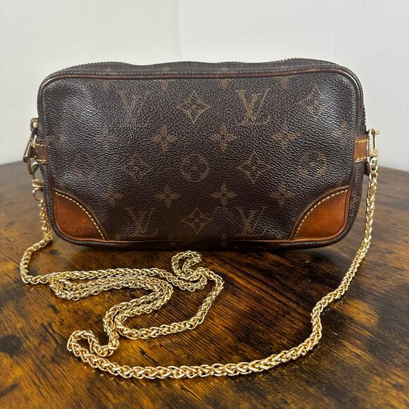 Louis‎ Vuitton Vintage Monogram Marly Dragonne Clutch Bag - Picture 1 of 15